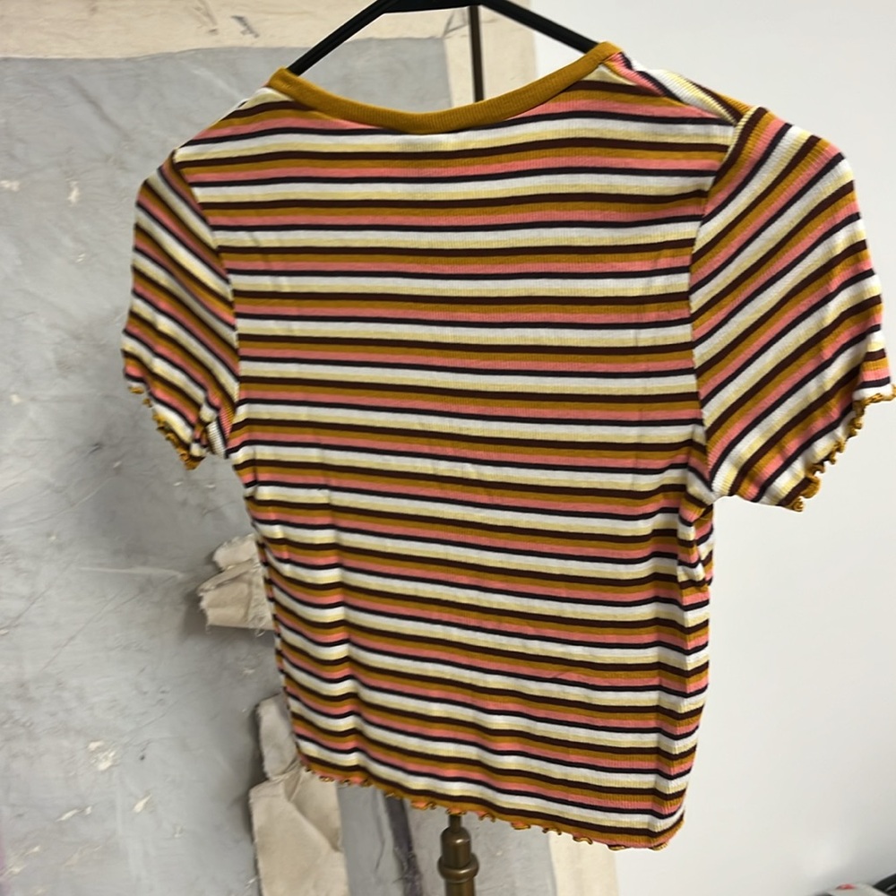 Striped Ribbed Tee - Picture 3 of 3